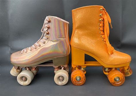 platform high heel roller skates.